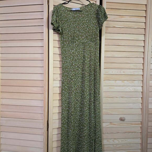Mango Floral-print maternity dress (S) - Picture 5 of 8